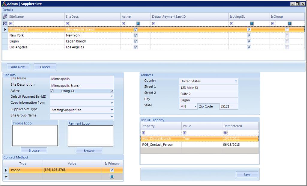 The Admin window loads, choose Employer from the left panel. Double-click the employer name in the right panel. When your Employer Admin Tools load, select the Branch tab.