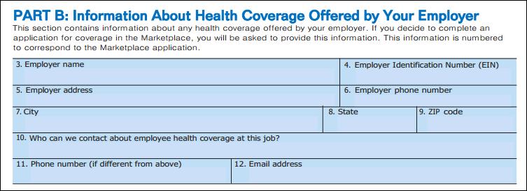 Notice of Health Exchange Part B The following chart displays the data used in the Notice of Exchange edocument which is pulled from both your Employer and Supplier Admin Tools.