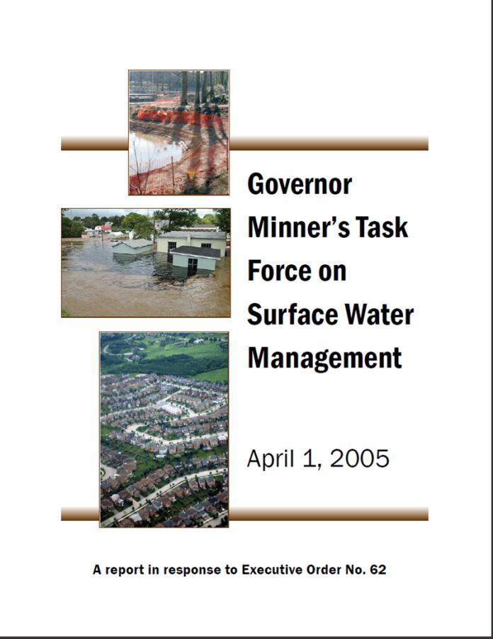 The current stormwater regulations do not adequately address volume management of stormwater. This program deficiency has been recently addressed by surrounding states with new program requirements.
