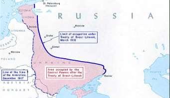 Slide 7 Notes Under the Brest Litovsk Treaty signed on 3 rd March 1918 the Russian Communist Government conceded 1.