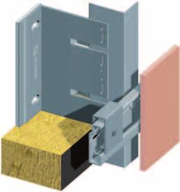 CONCEALED FIXING WITH UNDER-CUT ANCHORS Facade panels can be fastened mechanically and concealed with