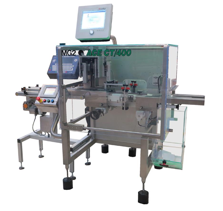into any existing or new packaging line. It features a positive carton controlling system, yet an easier and safer carton handling management, even at high speed.