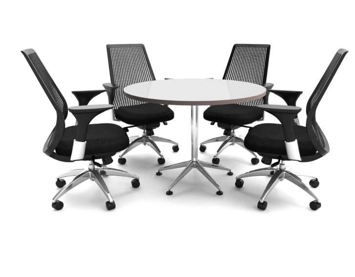 offers three different foot sizes to accommodate tables from 600mm deep to 2100mm deep.