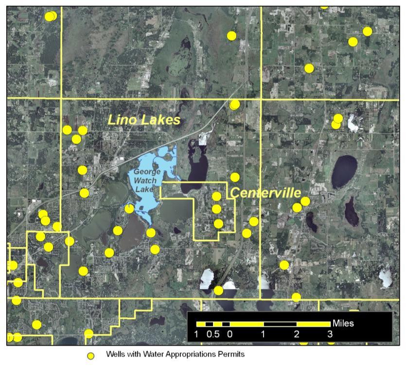 Discharge Lake/Wetland: Generalized Monitoring Strategy Monitoring Case Study/Example: George Watch Lake, Anoka County George Watch Lake in Anoka County was identified as a lake that may meet the