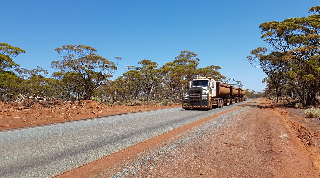 Image: Yilgarn: Bitumen-sealing was completed on the 75km J4 haul road during the quarter YILGARN IRON ORE PROJECT Strong, sustained production from the Jackson 4 (J4) east pit with 1.