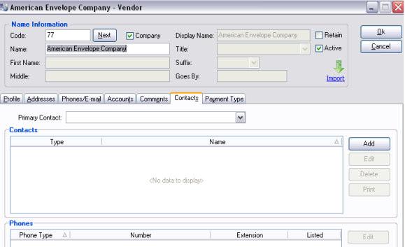 Unit 1: Starting Up Accounts Payable Figure 11: Vendor Comments Comments may help a new employee working in Accounts Payable, or if there are special circumstances that you want to keep track of for
