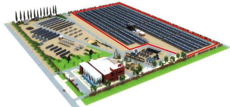 Background of the project The CSP-ORC (1 MWel) commercial power plant