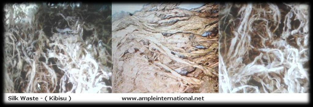 We are one of the Major manufacturers and exporters of Silk Waste (Kibisu) to our clients in Overseas.