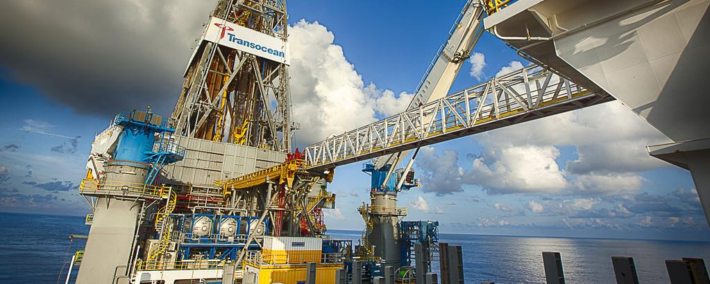 SAFETY Safety is a Shared Value at Transocean and our highest priority is to protect each other, the environment and our assets.