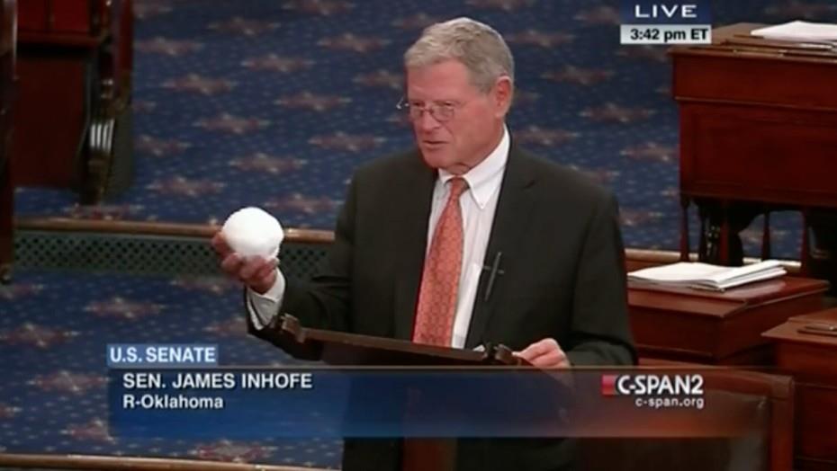 The Politics of Climate Change Sen. Jim Inhofe (R-Okla.) has, once and for all, disproven climate change.