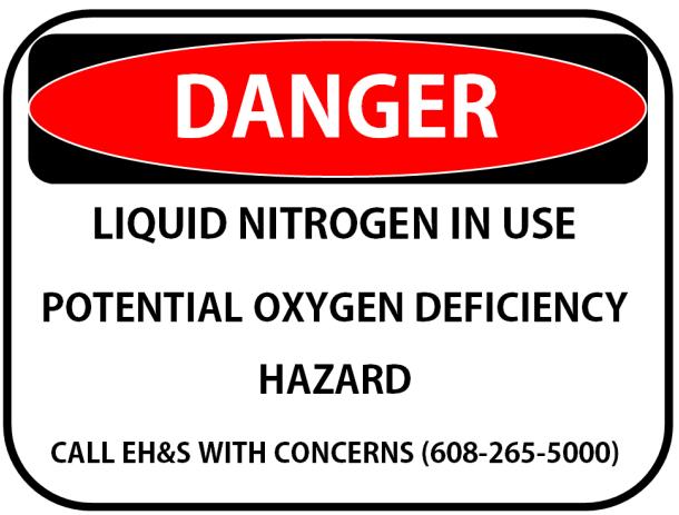 emergency contact; Transporting cryogenic liquids. Signage/Postings Any facility categorized as level 2 or higher shall have signage and/or warning information posted at the room s entrance.