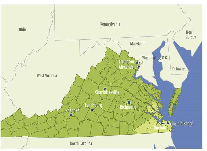 LOCATION - VIRGINIA Hampton Roads is home to over 20% of the Commonwealth of Virginia s 8.3 million citizens.