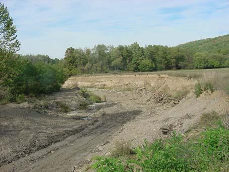 bank for revetments Material was used from