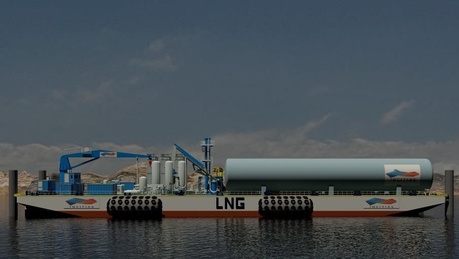 SNG TM Barge with 3X 2270m 3 (100%) Storage Regas
