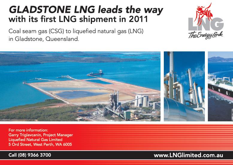 LIQUEFIED GLADSTONE NATURAL LNG leads GAS the way LTD with its