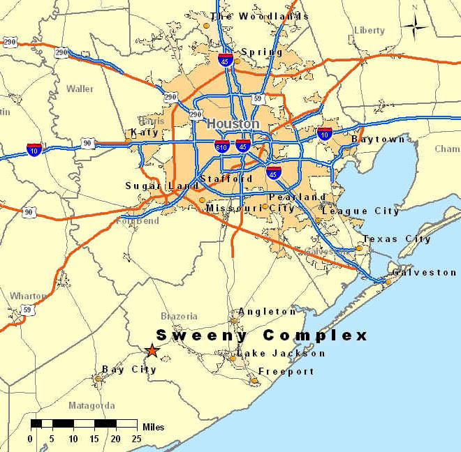 Sweeny E-Gas Project - Overview Located adjacent to the Sweeny Refinery in Brazoria County, TX