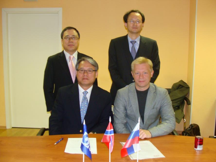 Norway-South Korea Joint Research Project A Letter of Intent for Joint Cooperation was signed on the 14th of September 2012 between CHNL and the IAL of Youngsan University The joint project is in
