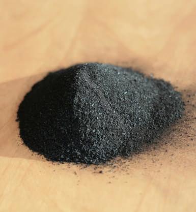 Typical charcoal from a fast
