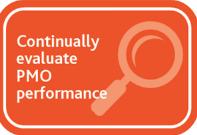 Continually Evaluate PMO Performance High Performers Routinely provide performance reporting and performance management Assessment of key