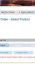 To select any number of products, find the item(s) to be shipped from the Product