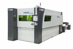 or 8 kw laser source Sheet size format: 3000 x 1500 mm Phoenix FL Dynamic fiber laser cutting