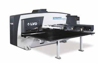 Punching force: 20 ton; maximum material thickness: 6,35 mm Sheet size formats: 1250 x 2500 mm, 1525 x 3050 mm Strippit VX