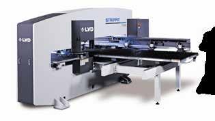 Punching force: 20 ton; maximum material thickness: 6,35 mm Sheet size formats: 1250 x 2500 mm, 1525 x 2500 mm
