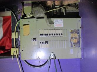 require invasive or specialized engineering review, however we observed a circuit breaker panel that does not