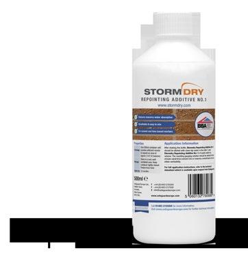 1 is a concentrated liquid for use as part of the gauging solution in repointing mortars.