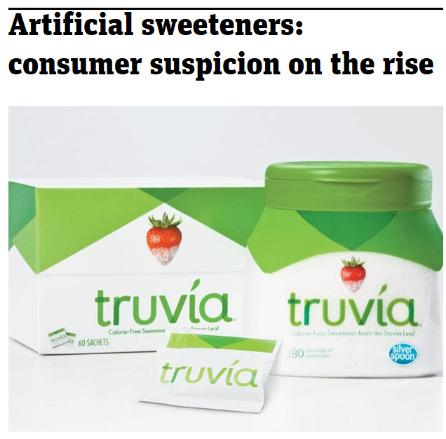 on the other hand, consumers don t really trust artificial sweeteners and the need to maintain