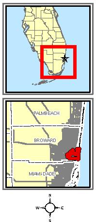 Extent Of The Biscayne Aquifer Legend Map PVV-1 City Boundary