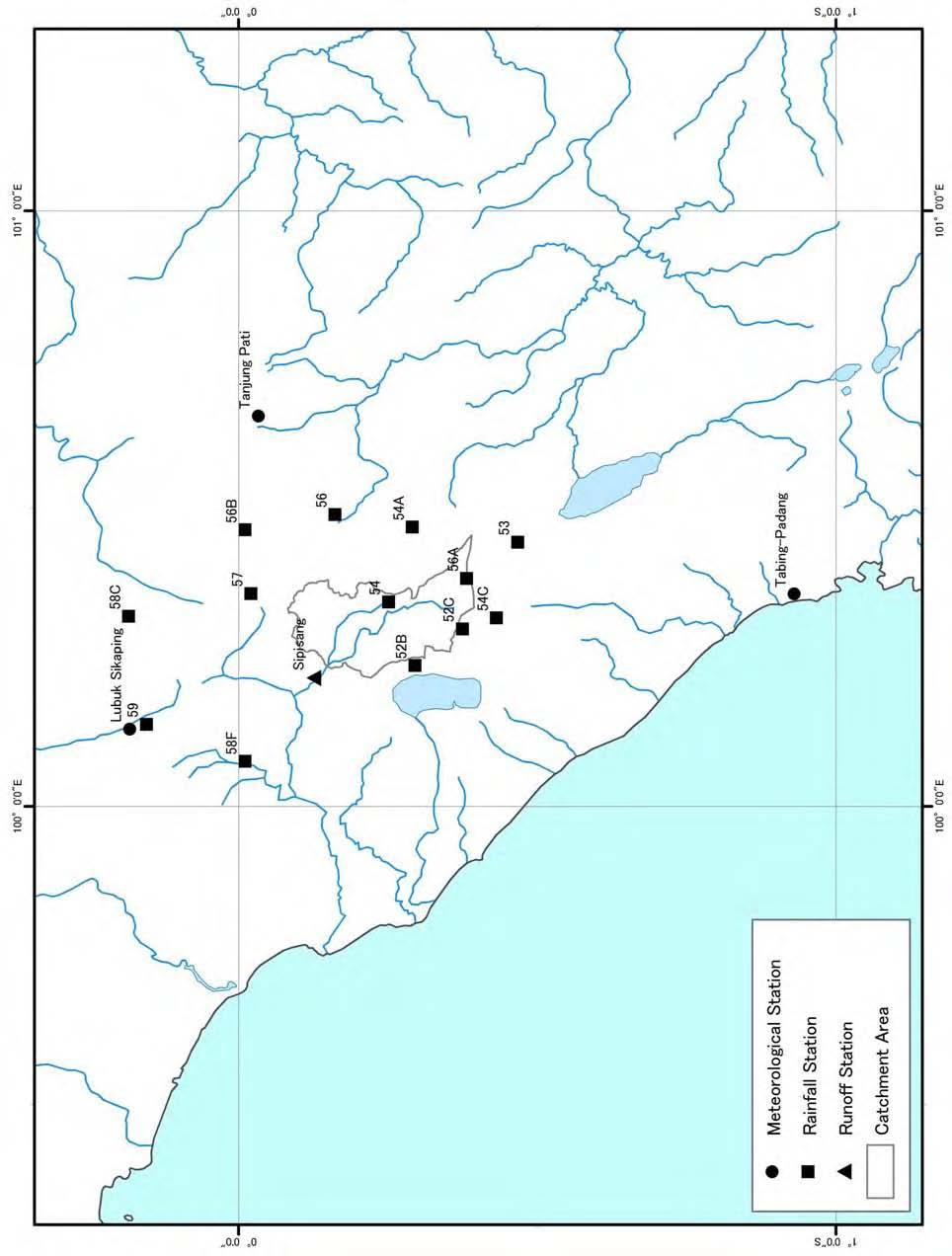 Figure 1 Location Map of Meteo-Hydrological Stations