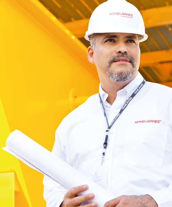 14 Konecranes Inspiration Innovation Improvement 11 WHAT WE CARE ABOUT Innovative technology has always been the essence of our business, and we continuously strive to increase the performance and