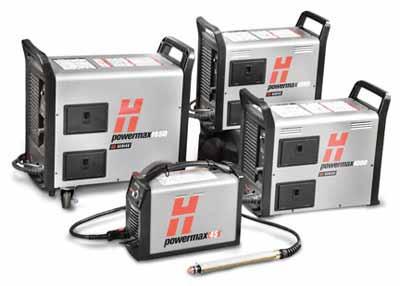 HYPERTHERM POWERMAX PLASMA TORCHES Techno s CNC Plasma Cutters can be can be equipped with one of four Hypertherm Powermax Plasma torches.