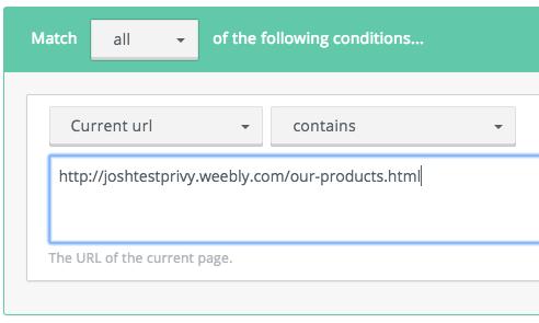 3. THE HOW Building Audience Targeting Rules For Your Displays in Privy In Privy, you can use one or more of targeting criteria with each of your campaigns in just a few clicks.