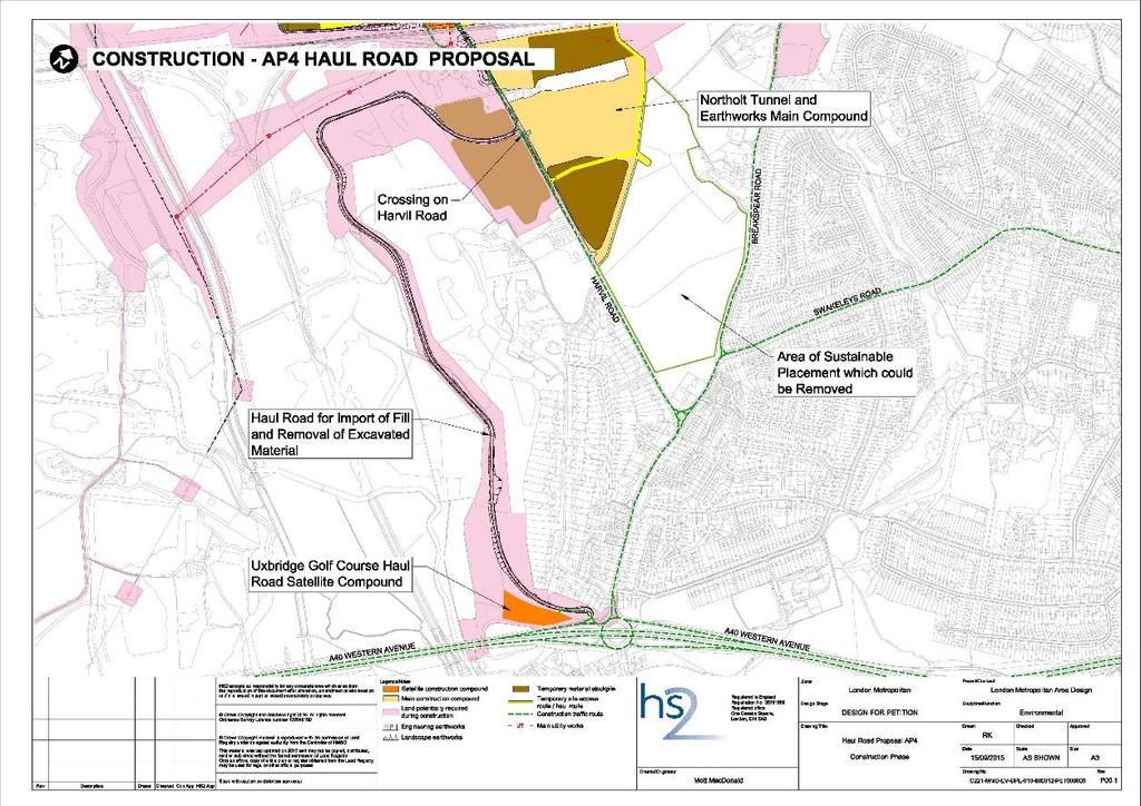 11. Under AP2 the average junction delay (mins) at Swakeleys roundabout is expected to be 3.38 and 0.74 for the AM and PM peak respectively, compared to a baseline (without HS2 scenario) of 1.