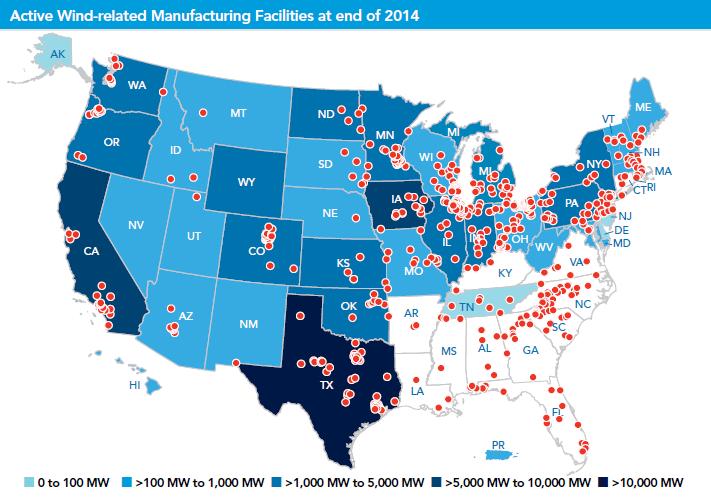 Roughly 500 component part facilities in 43 states including Kansas and Missouri.