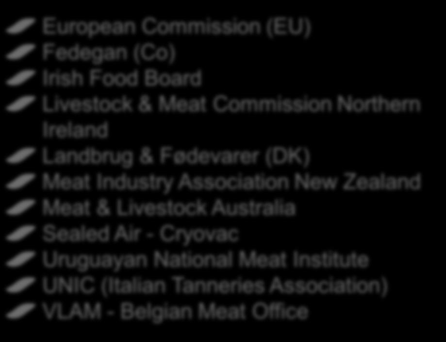 Commission (EU) Fedegan (Co) Irish Food Board Livestock & Meat Commission Northern Ireland