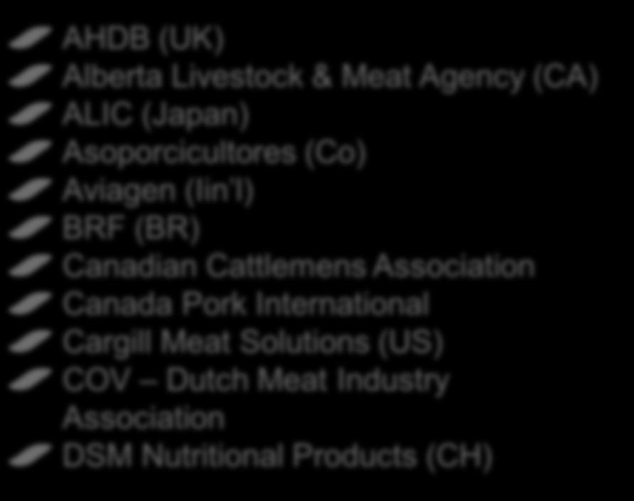 Association New Zealand Meat & Livestock Australia Sealed Air - Cryovac Uruguayan National Meat Institute UNIC (Italian