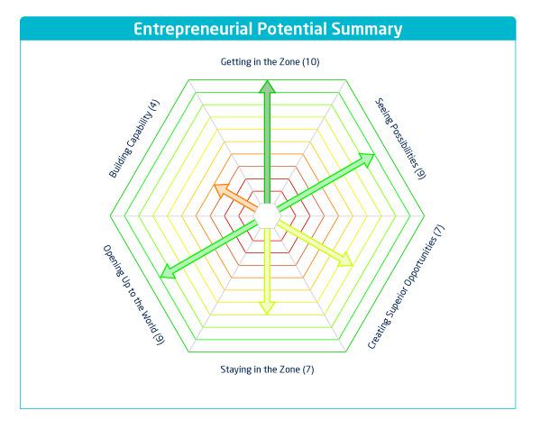 16 Wave Entrepreneurial What Makes for a Successful Entrepreneur? The Wave Entrepreneurial Report is used to identify Entrepreneurial Potential, based on the Entrecode model.
