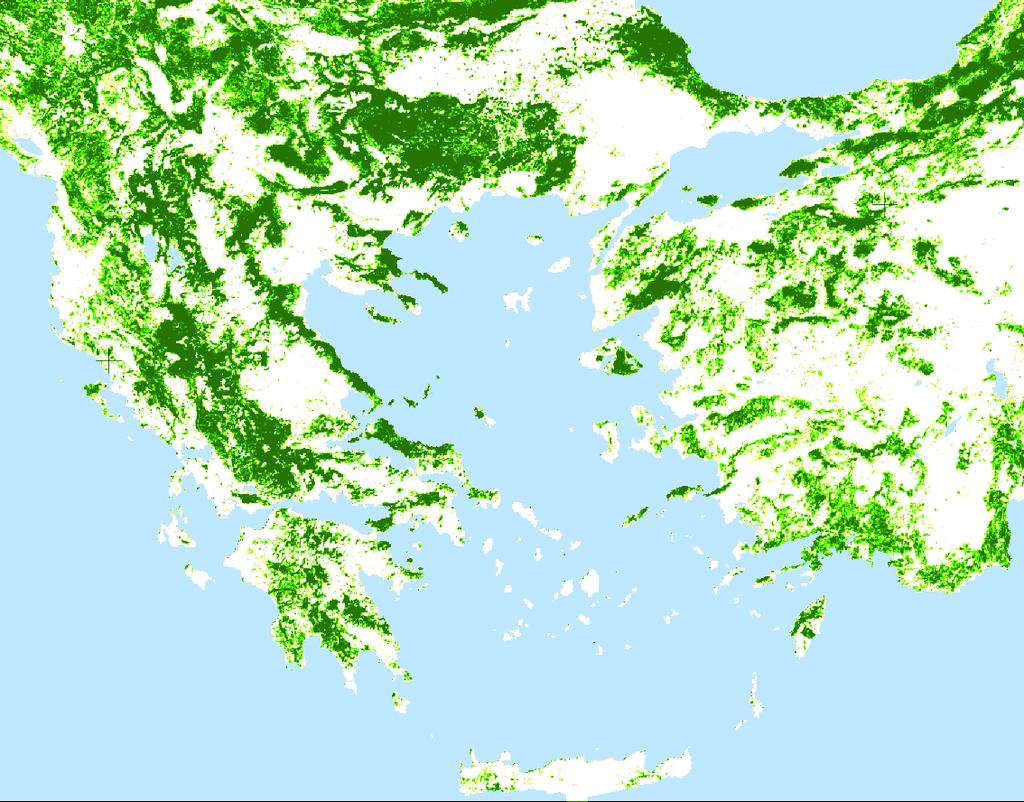 Greek Forests and Natura 2000 Key figures Forests and forested areas cover about 50% of the