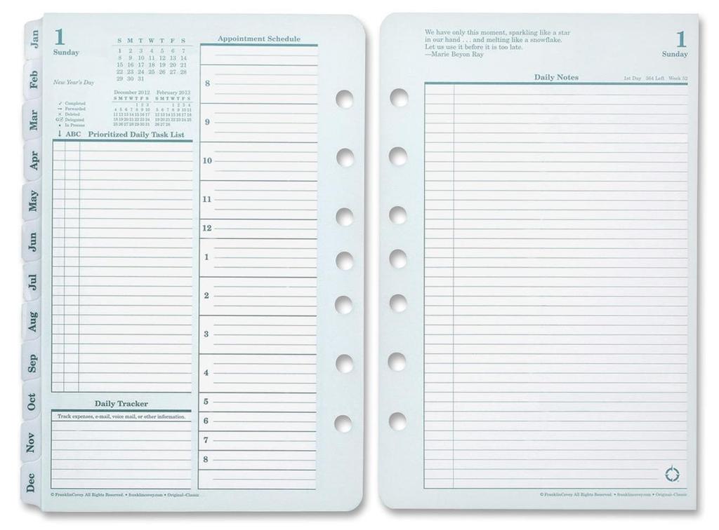 You have 3 months of pages in your planner past month, current month, future month! The other months are in your storage binder.