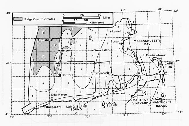 13 Figure 6 Conneticut, Massachusetts, and Rhode Island annual average wind power [11] Cape Cod, Massachusetts, represents an ideal site location for the Turbine House.