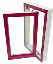 A RATED Scoat Fell and aluminium composite window available as a top turn with an integral restrictor and fully reversing sash, to allow easy