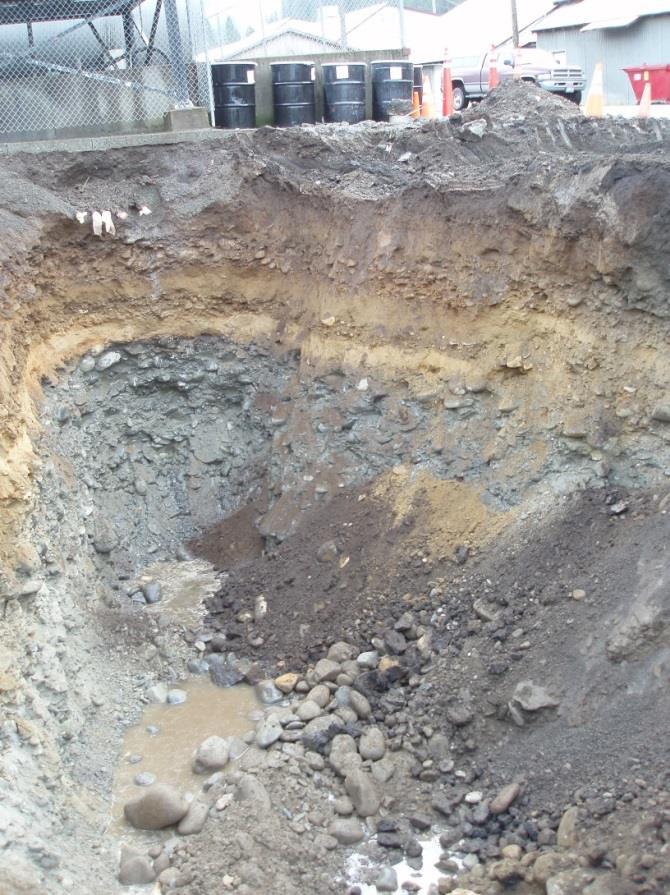 Hunt Oil Excavation 12/2012 Pit 18 ft deep 2280 cubic yards Size of