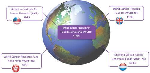 BACKGROUND INFORMATION: World Cancer Research Fund International WCRF International is the not-for-profit umbrella association that leads and unifies our WCRF global network of cancer charities