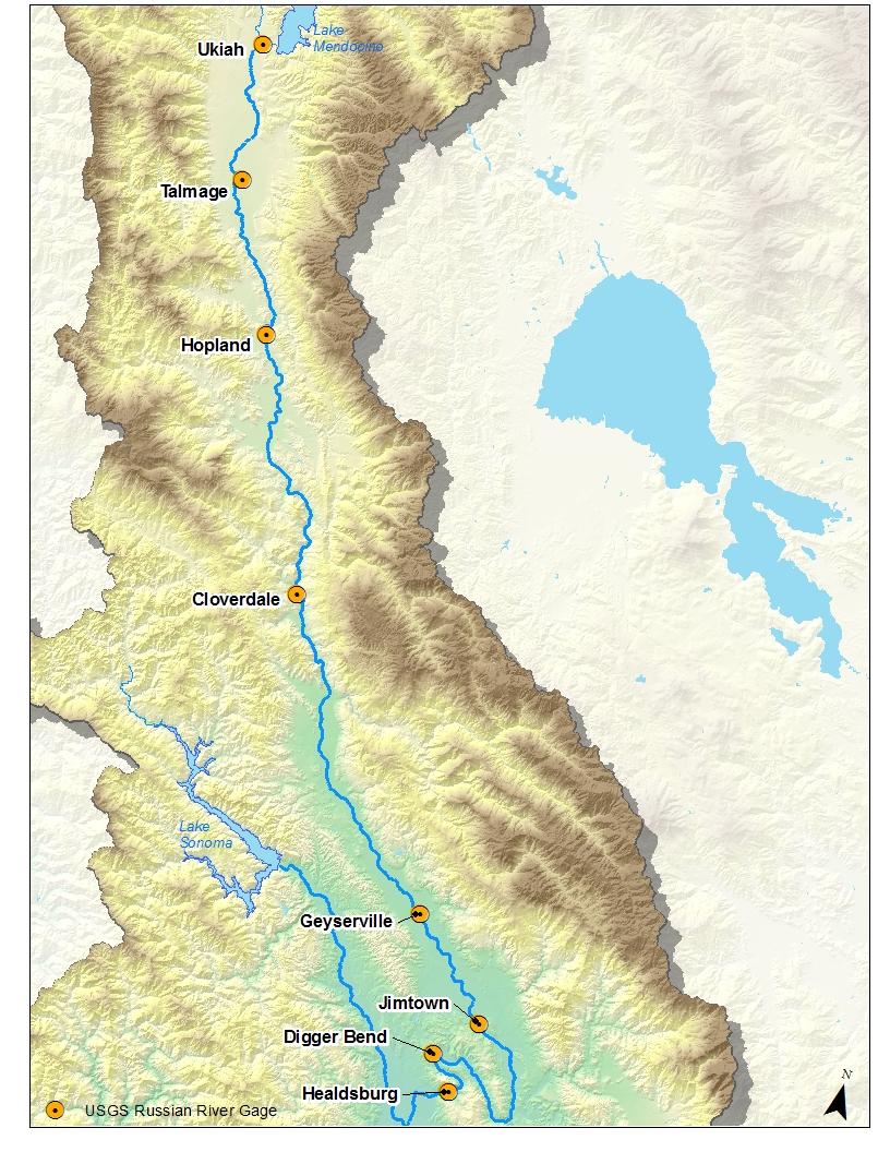 Avg. Flow: 2009-2013 Upper Russian River Unprecedented Low Flows Avg. Flow: 1939-2013 Avg.
