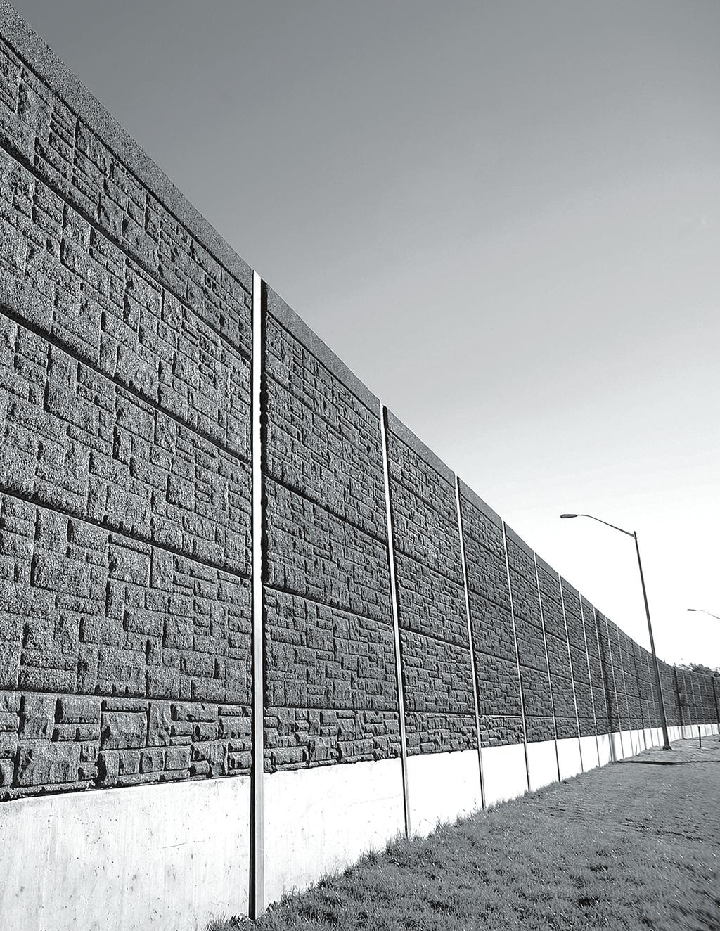 PROVIDING SOLUTIONS SINCE 1908 DURISOL PRECAST NOISE BARRIERS PRODUCT GUIDE ATTRACTIVE, SOUND-ABSORPTIVE WALLS MADE