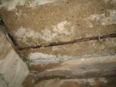 Deteriorated mortar should be replaced and the stairs should be fixed.