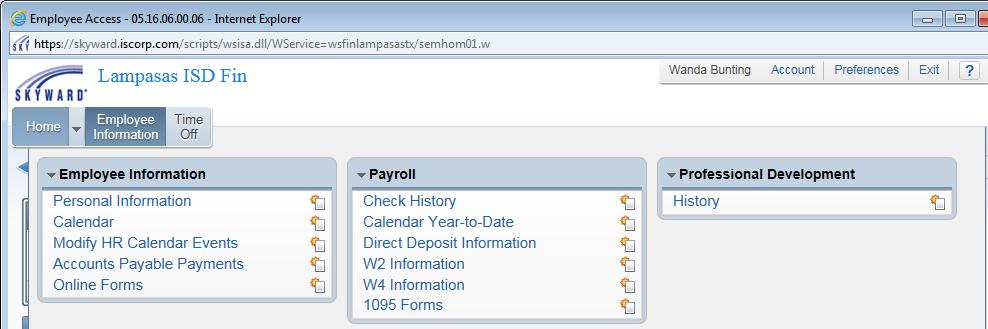 PAYROLL XXXXXXX Under Employee Information and Payroll you can view more detail payroll information.